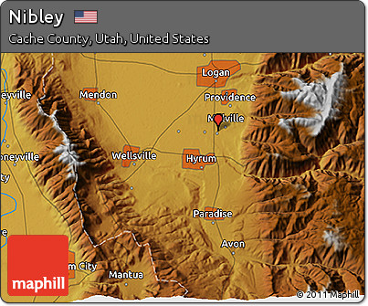 Physical 3D Map of Nibley