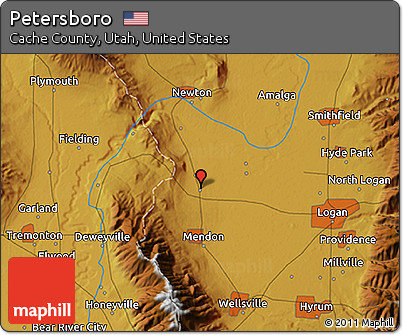 Physical 3D Map of Petersboro