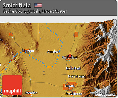 Physical 3D Map of Smithfield