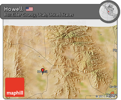 Satellite 3D Map of Howell