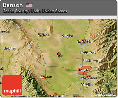 Satellite 3D Map of Benson