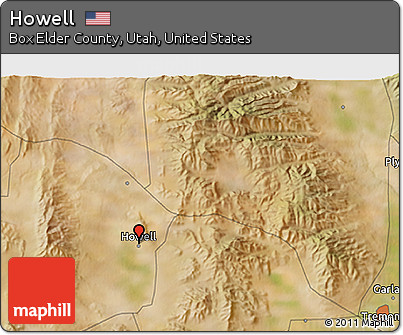 Satellite 3D Map of Howell