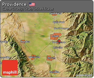 Satellite 3D Map of Providence