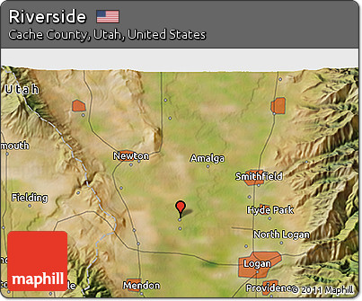 Satellite 3D Map of Riverside
