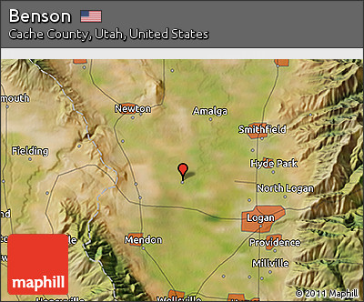 Satellite 3D Map of Benson