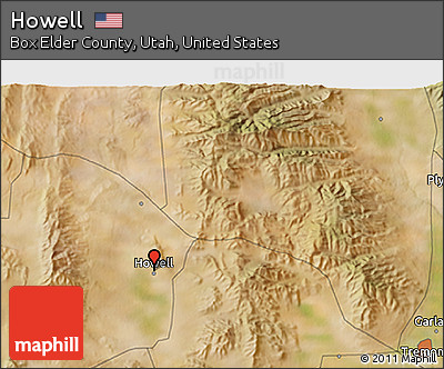 Satellite 3D Map of Howell