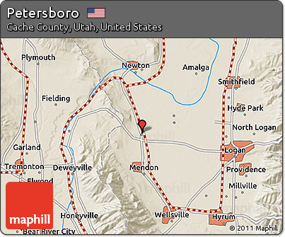 Shaded Relief 3D Map of Petersboro