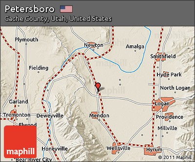 Shaded Relief 3D Map of Petersboro