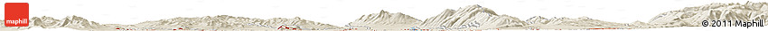 Shaded Relief Horizon Map of Fielding