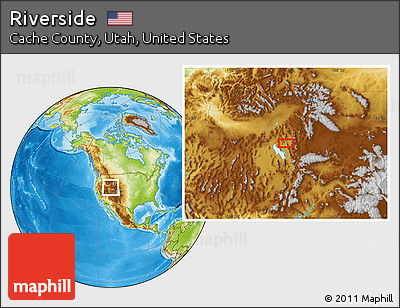 Physical Location Map of Riverside