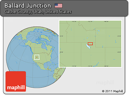 Savanna Style Location Map of Ballard Junction