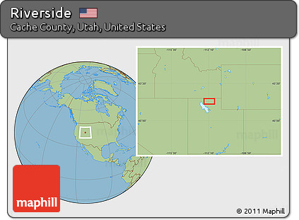 Savanna Style Location Map of Riverside