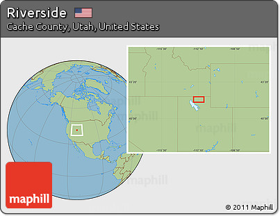 Savanna Style Location Map of Riverside
