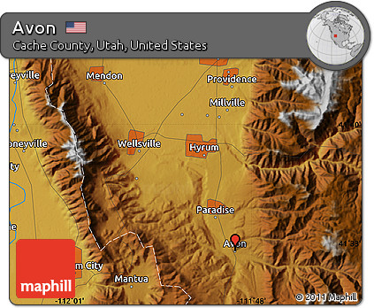Physical Map of Avon