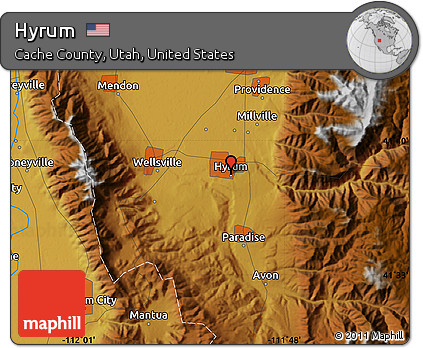 Physical Map of Hyrum