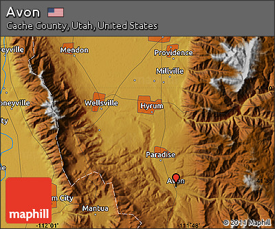 Physical Map of Avon
