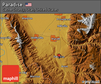 Physical Map of Paradise