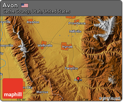 Physical Map of Avon