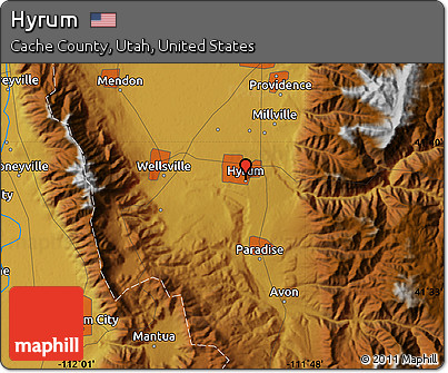 Physical Map of Hyrum