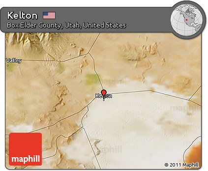 Satellite 3D Map of Kelton