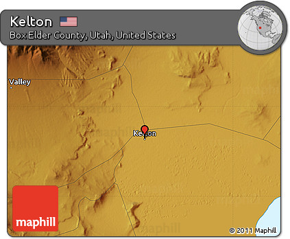Physical Map of Kelton