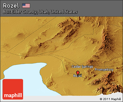 Physical Panoramic Map of Rozel
