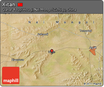 Satellite Map of Xitan