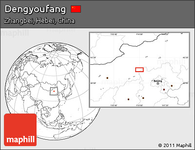 Blank Location Map of Dengyoufang