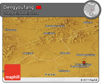 Physical Panoramic Map of Dengyoufang