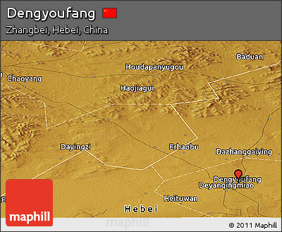 Physical Panoramic Map of Dengyoufang