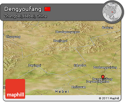Satellite Panoramic Map of Dengyoufang