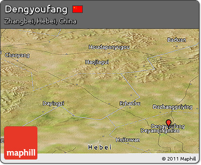 Satellite Panoramic Map of Dengyoufang