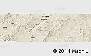 Shaded Relief Panoramic Map of the area around 41° 43' 14" N, 114° 40' 30" W