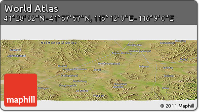 Satellite Panoramic Map of the Area around 41° 43' 14" N, 115° 40' 30" E