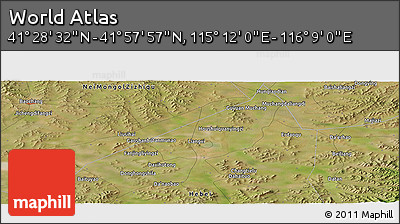 Satellite Panoramic Map of the Area around 41° 43' 14" N, 115° 40' 30" E