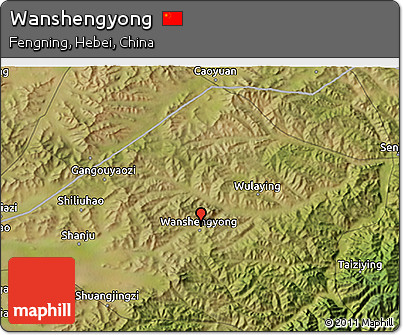 Satellite 3D Map of Wanshengyong