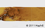 Physical Panoramic Map of the area around 41° 43' 14" N, 117° 13' 29" W