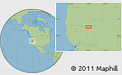 Savanna Style Location Map of the area around 41° 43' 14" N, 119° 46' 30" W