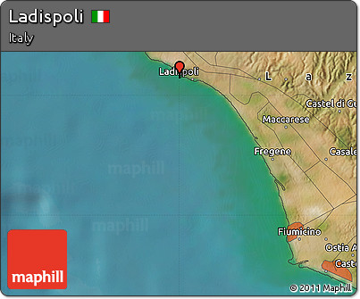 Satellite Map of Ladispoli