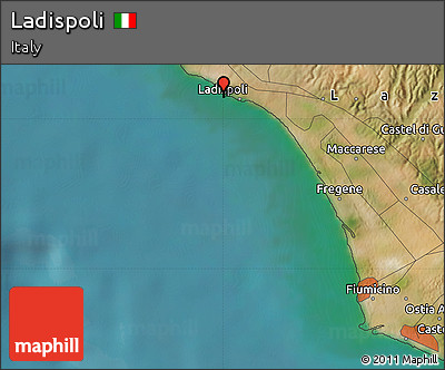 Satellite Map of Ladispoli