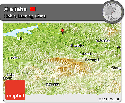 Physical Panoramic Map of Xiajiahe