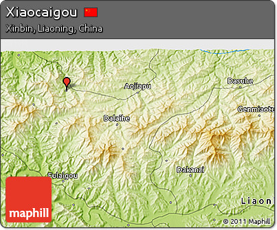 Physical 3D Map of Xiaocaigou