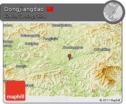 Physical Panoramic Map of Dongjiangdao