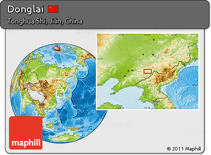 Physical Location Map of Donglai