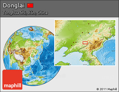 Physical Location Map of Donglai