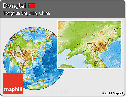 Physical Location Map of Donglai