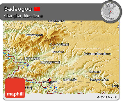 Physical 3D Map of Badaogou