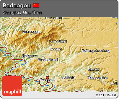 Physical 3D Map of Badaogou
