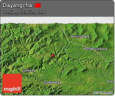 Satellite 3D Map of Dayangcha