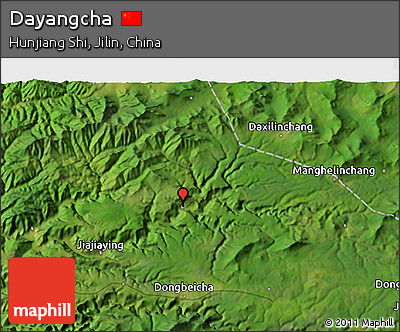 Satellite 3D Map of Dayangcha